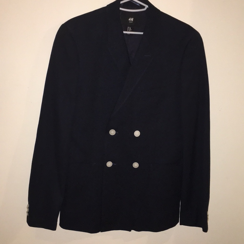 H&M Men’s Deep Blue Blazer Sz 36R